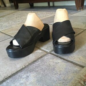 Women's Black Platform Sandals